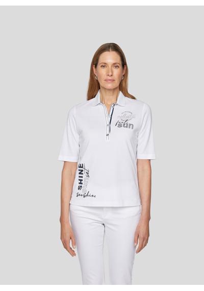 Рубашка с принтом Polo-Shirt mit Wording