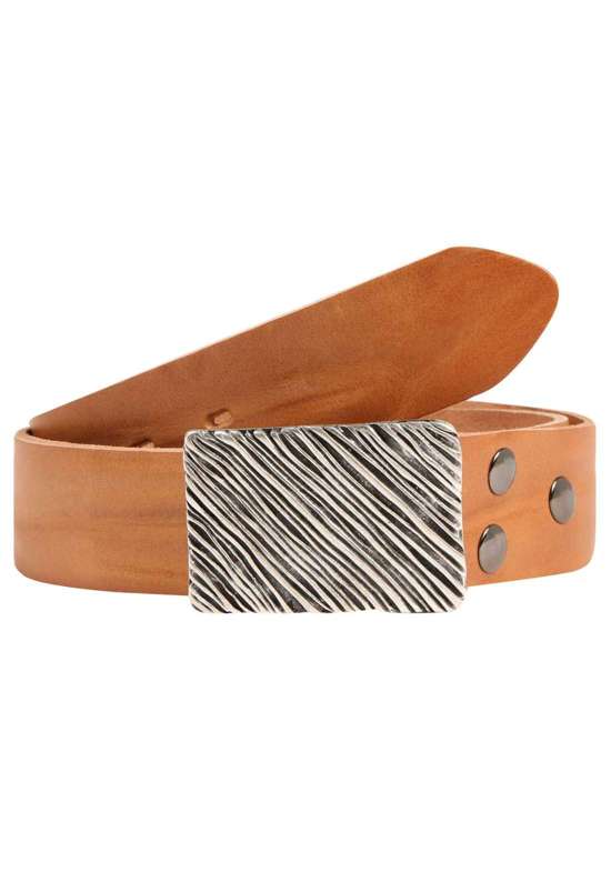 Кожаный ремень со сменной застежкой. Seegras Rechteck