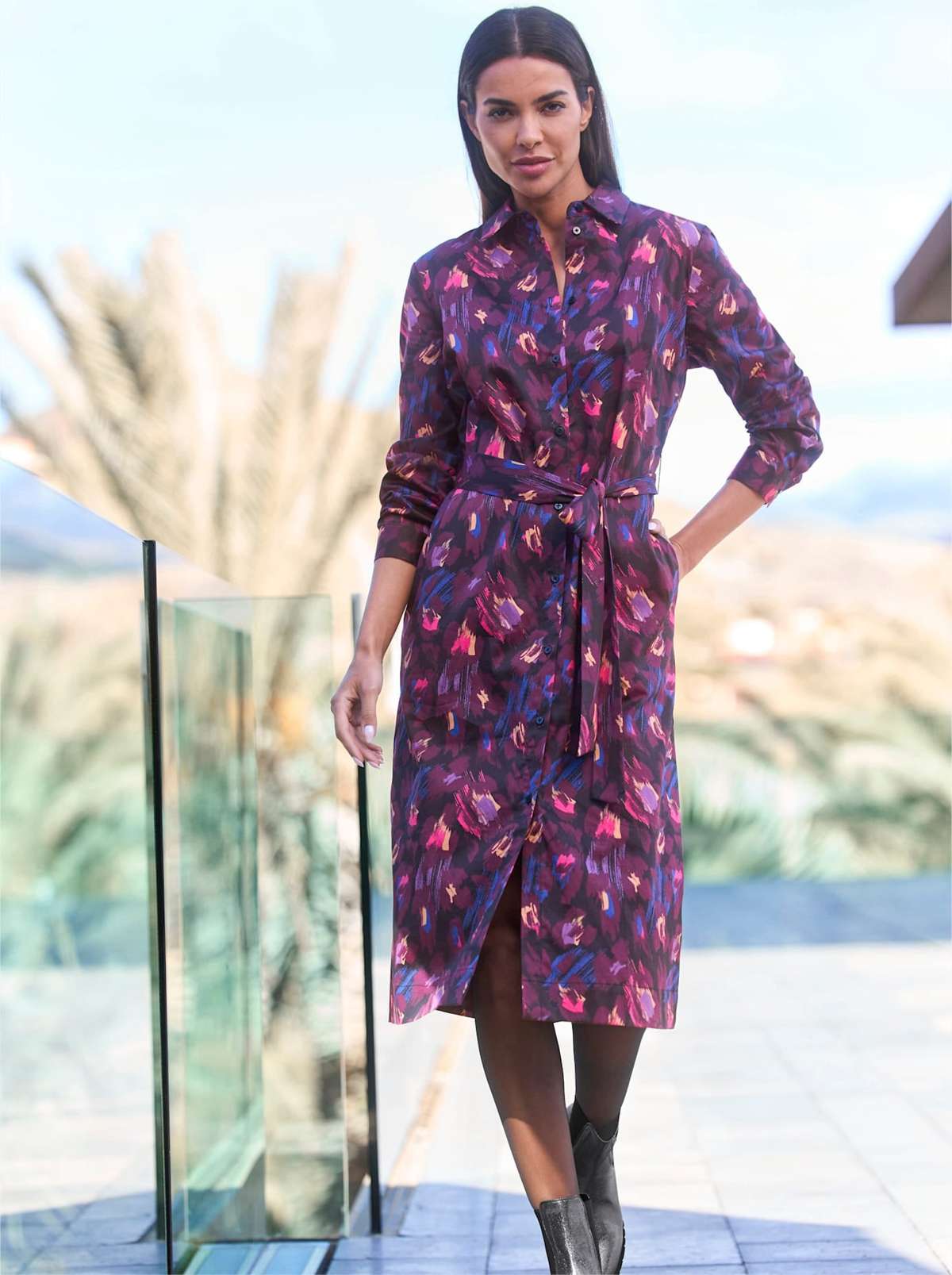 Платье-рубашка Druck-Kleid