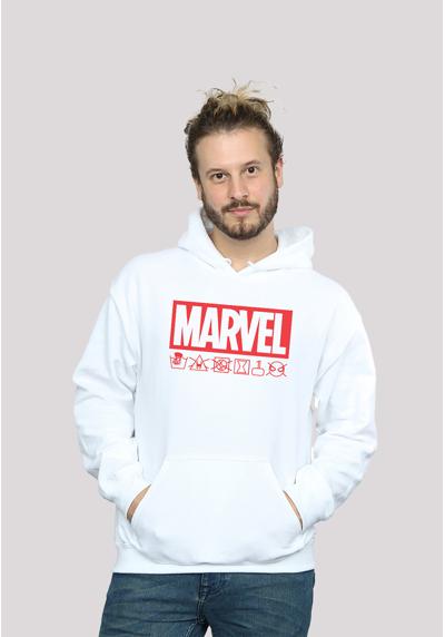 Толстовка с капюшоном Marvel Logo Wash Care Symbols