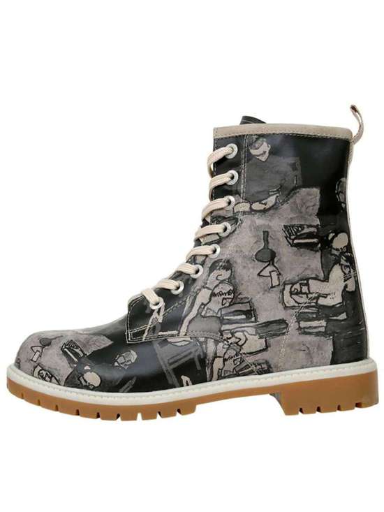 ботинки на шнуровке Damen Boots Supper BlackWhite Vegan Damen Boots / female