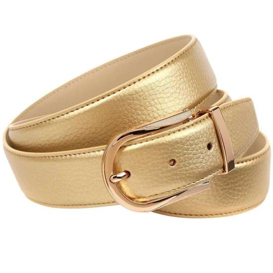 Кожаный ремень темно-синего цвета