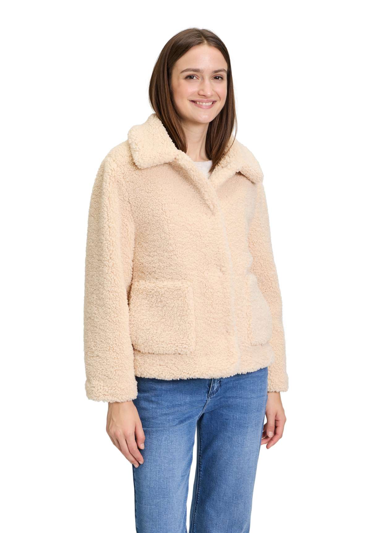 Плюшевая куртка Pluschjacke mit Kragen