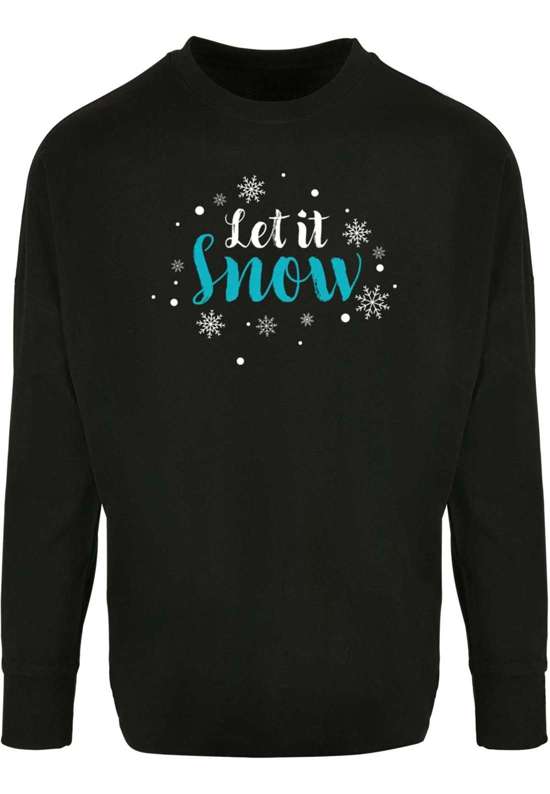 Длинный рукав Herren Let it snow Oversized Cut On Sleeve Longsleeve