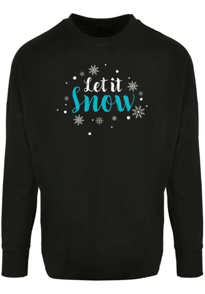 Длинный рукав Herren Let it snow Oversized Cut On Sleeve Longsleeve