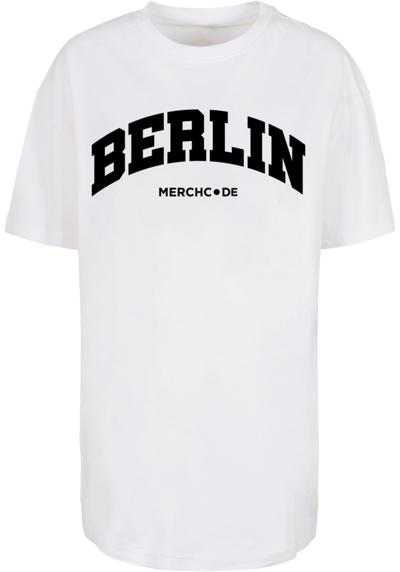 футболка Damen Ladies Berlin Wording - Oversized Boyfriend Tee