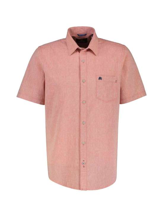 Льняная рубашка LERROS Lässiges Baumwoll-Leinenhemd, unifarben