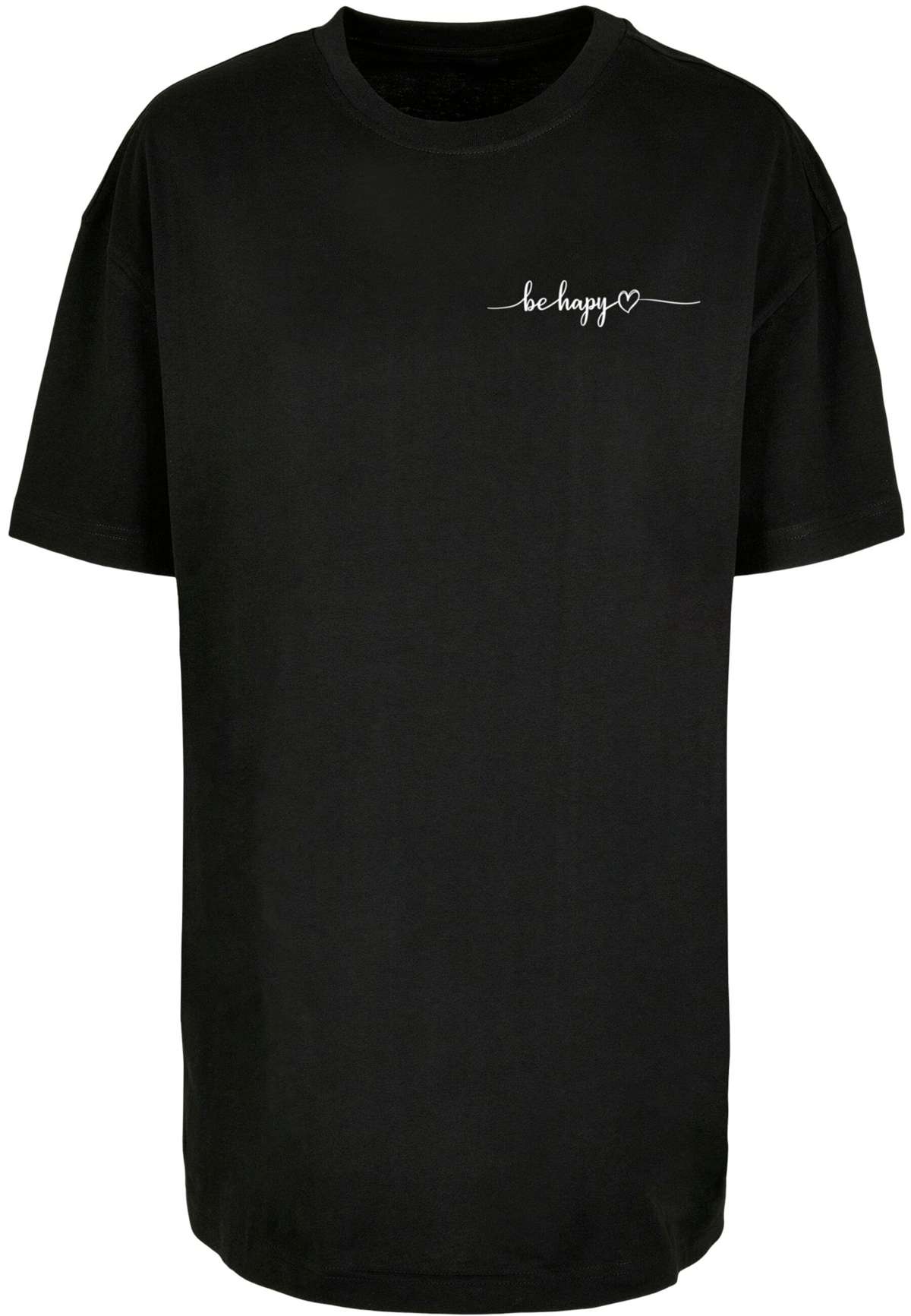 футболка Damen Ladies Be Happy Oversized Boyfriend Tee