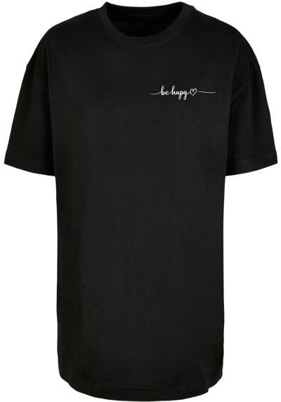 футболка Damen Ladies Be Happy Oversized Boyfriend Tee