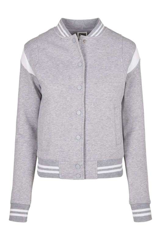 куртка колледжа Urban Classics Damen Ladies Organic Inset College Sweat Jacket