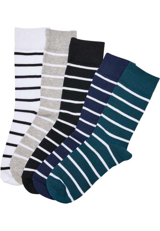Базовые носки Urban Classics Unisex Small Stripes Socks 5-Pack