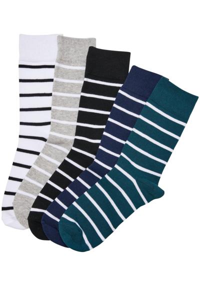 Базовые носки Urban Classics Unisex Small Stripes Socks 5-Pack