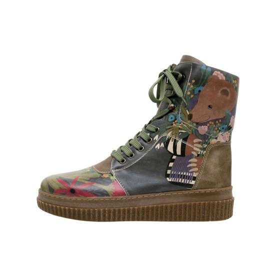 ботинки на шнуровке Damen Future Boots Bear and Flowers Vegan Damen Boots / female