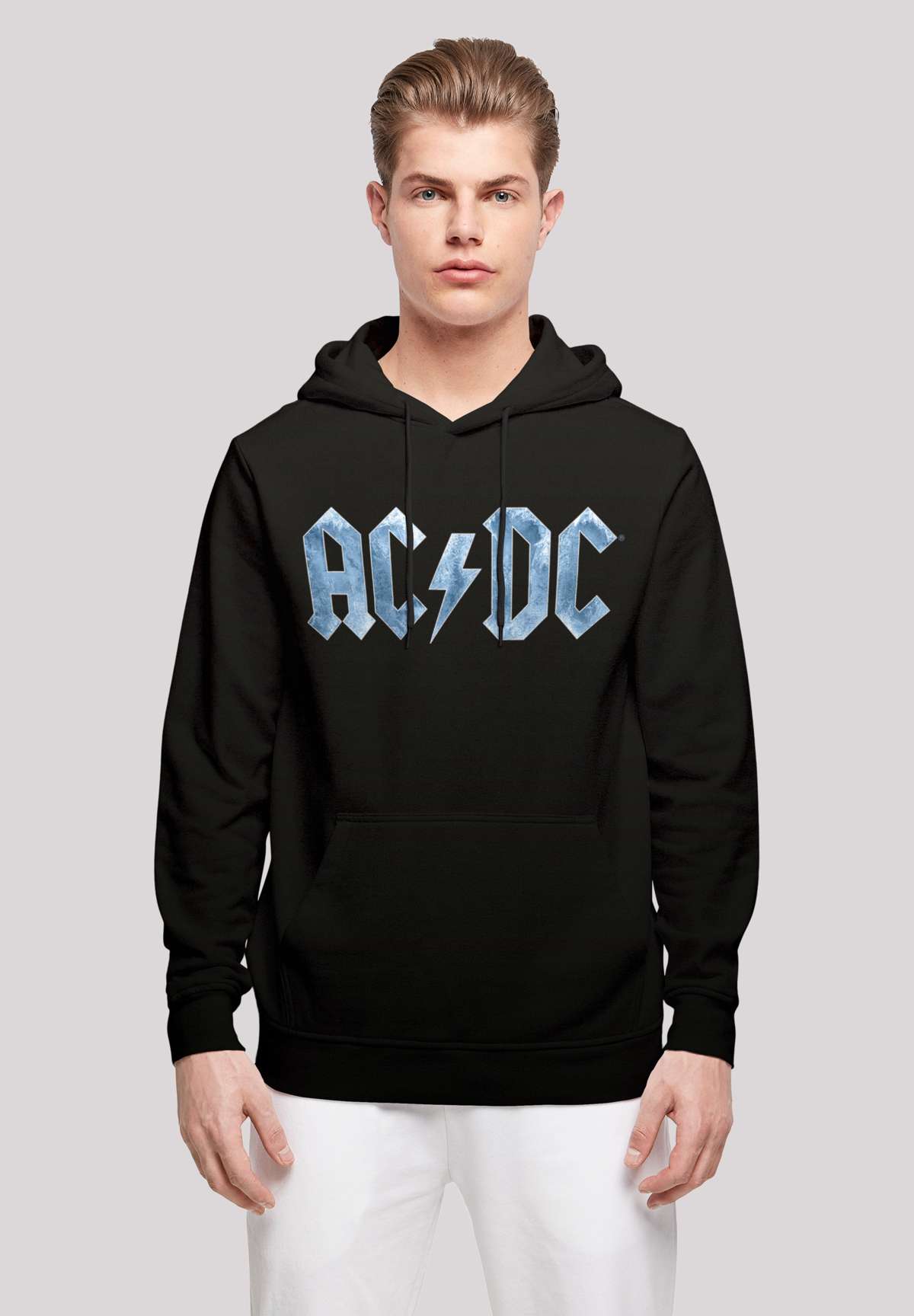 Толстовка с капюшоном ACDC Rock Band Blue Ice Logo