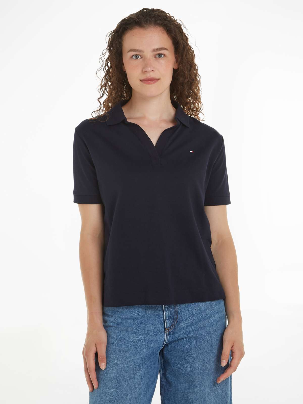 Рубашка-поло с вышивкой логотипа RLX OPEN PLACKET LYOCELL POLO SS
