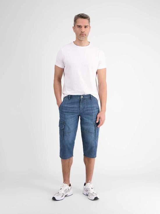 Бермуды LERROS Leichte Denim Long-Bermuda mit Stretchanteil