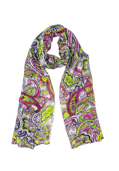 Модный шарф (1 штука) с узором пейсли ярких цветов.