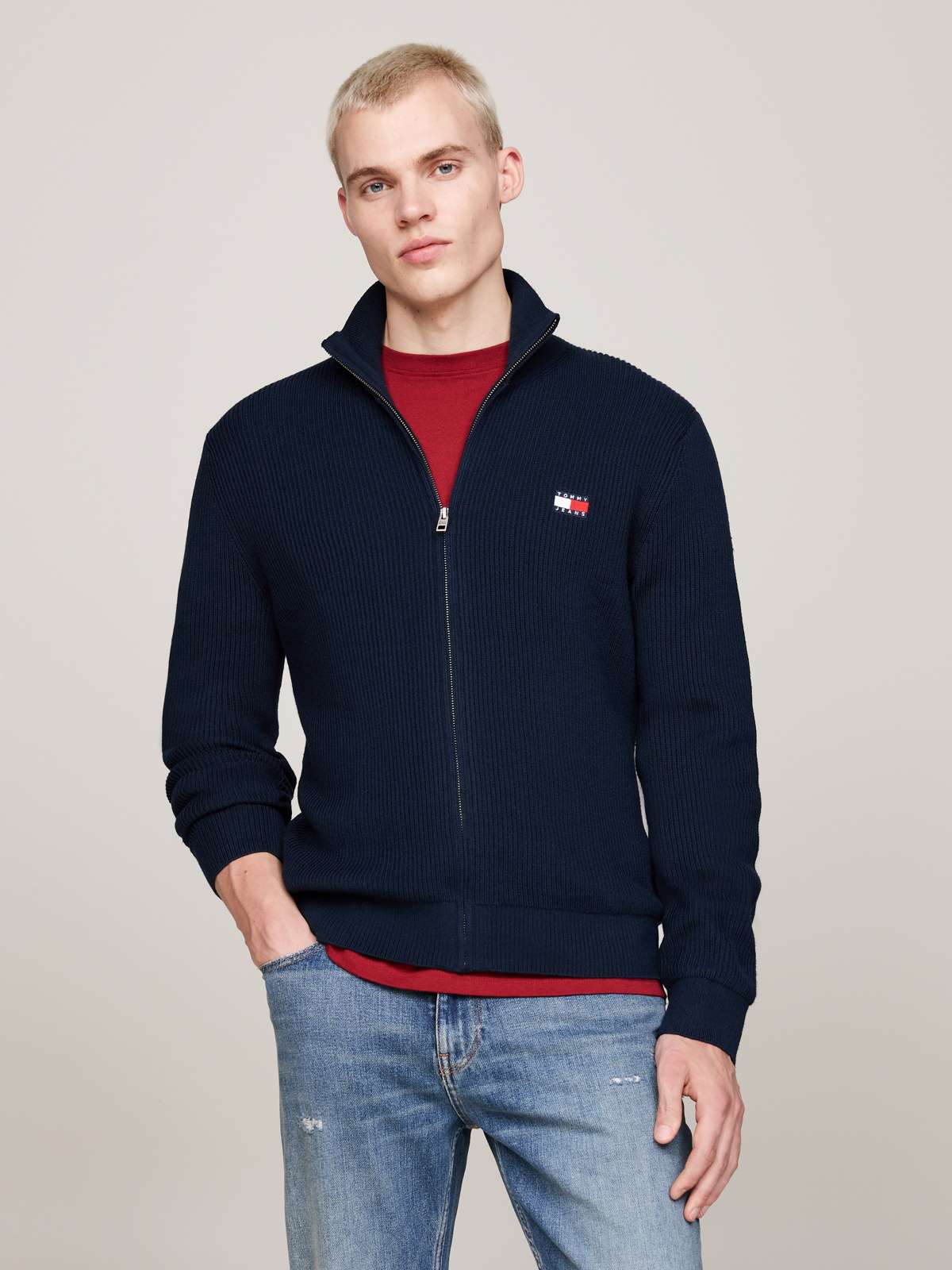 Кардиган TJM SLIM XS BADGE ZIP THRU