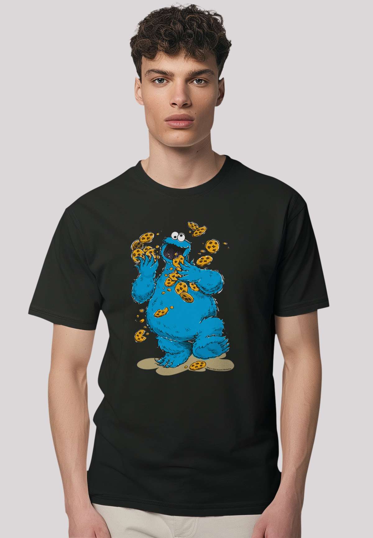 футболка Sesamstra?e Cookie Monster Cookies Everywere