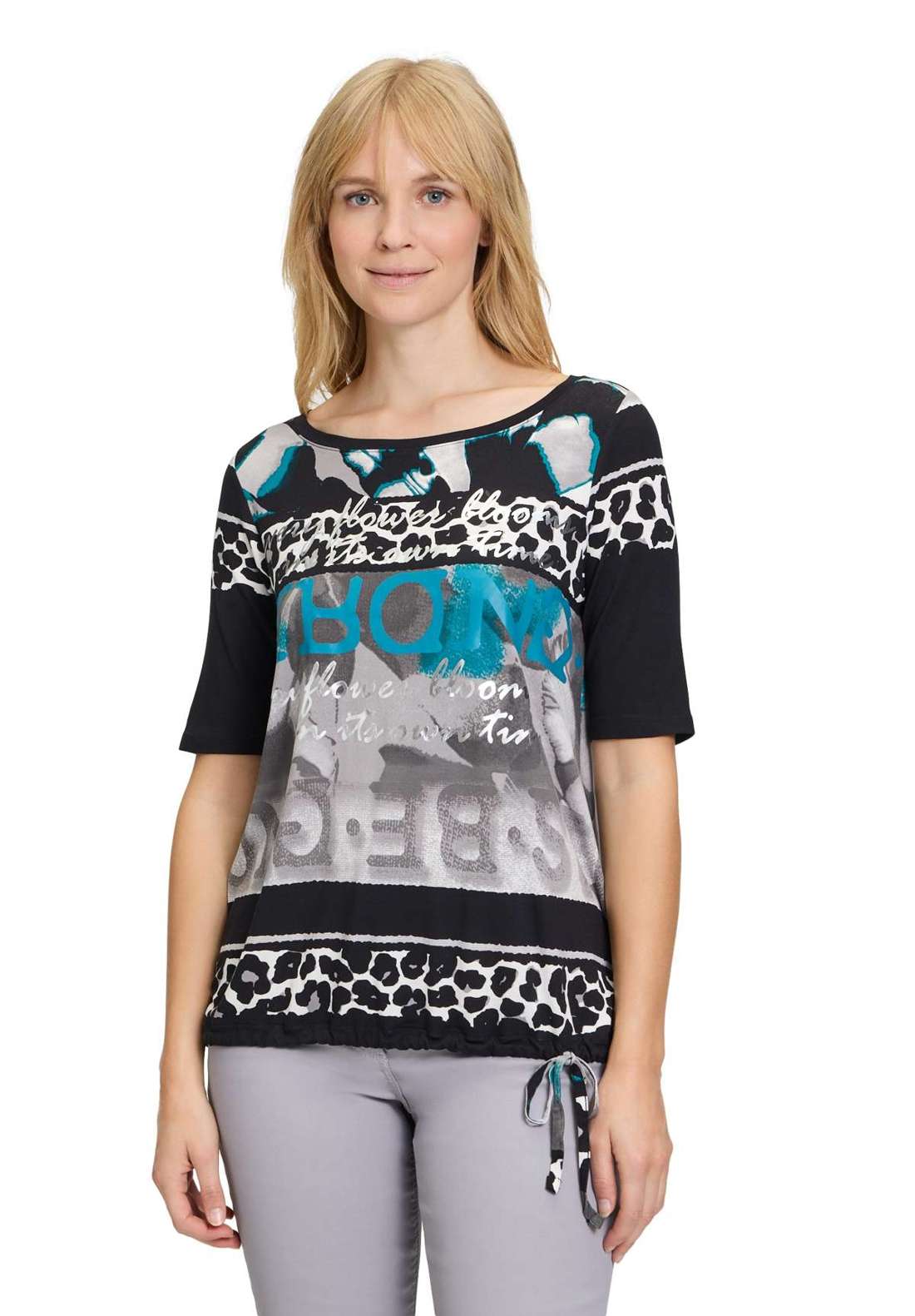 Рубашка с коротким рукавом Casual-Shirt mit Tunnelzug