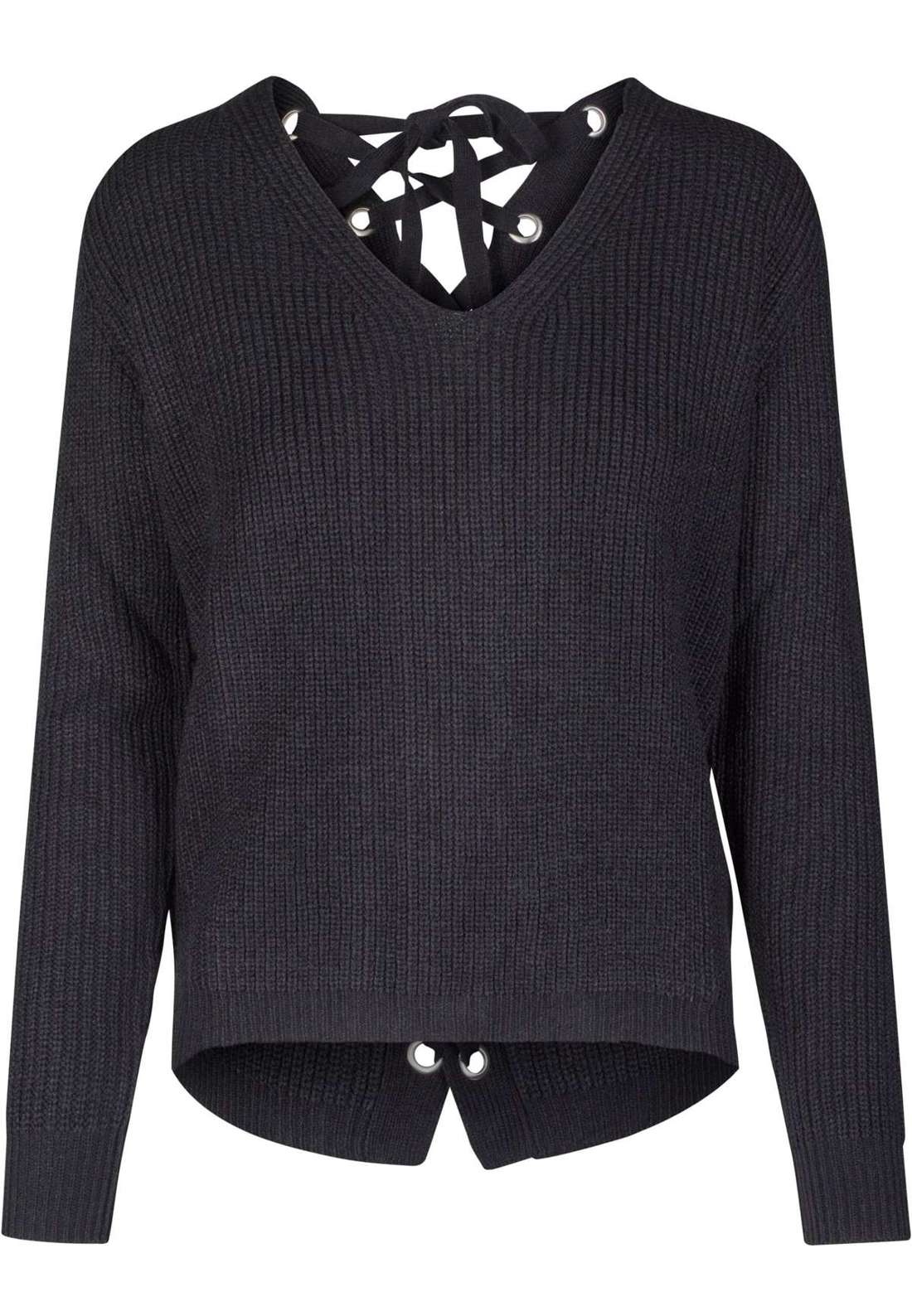 Свитер с круглым вырезом Urban Classics Damen Ladies Back Lace Up Sweater