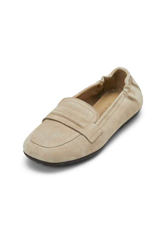 балерина aus Velours-Rindleder