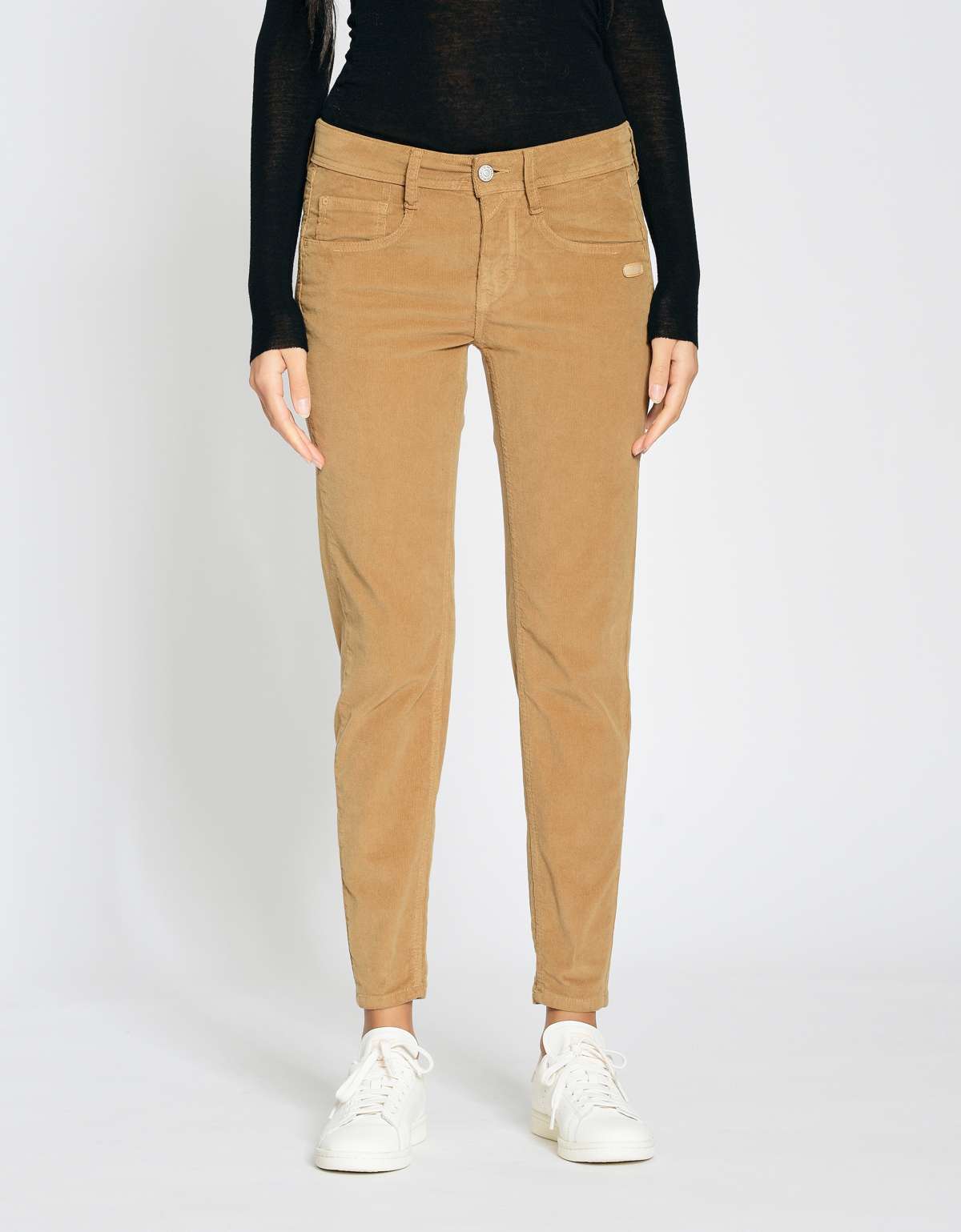 Вельветовые брюки с двойным правым задним карманом. 94AMELIE CROPPED
