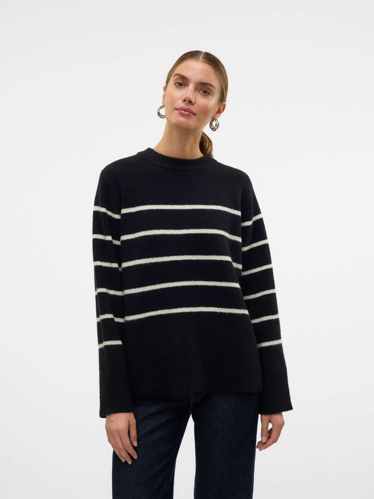Вязаный свитер VMFLAWLESS LS O-NECK PULLOVER GA NOOS