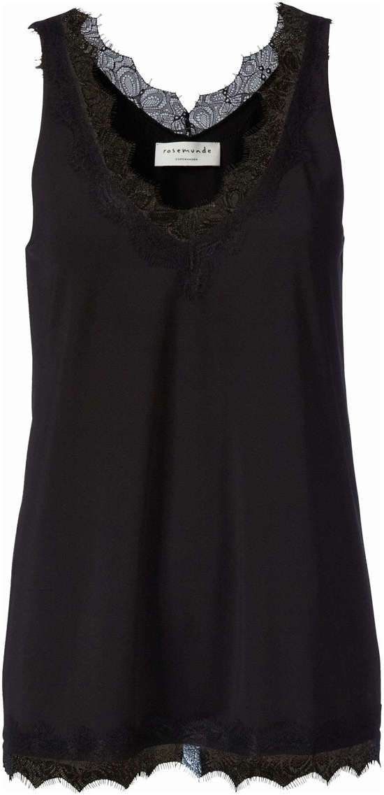 Майка с красивой винтажной кружевной отделкой на V-... Billie Tank Top