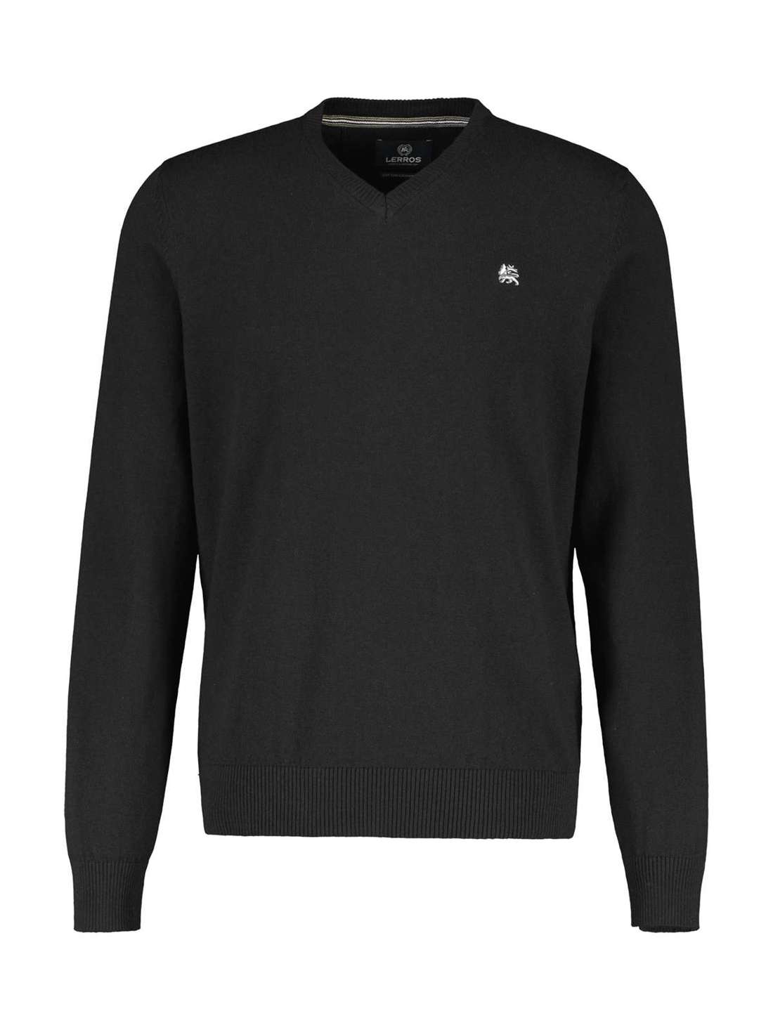 Вязаный свитер с вышивкой логотипа