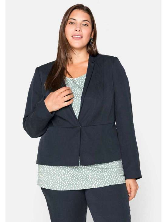 Короткий пиджак с глубоким воротником с лацканами Große Größen