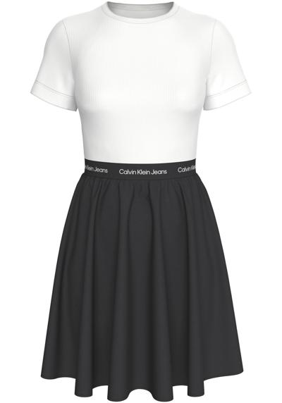Платье-блузка с надписью-логотипом LOGO ELASTIC SHORT SLEEVE DRESS