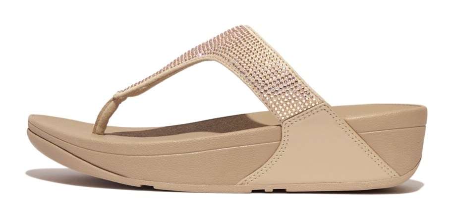 Дианетта LULU CRYSTAL EMBELLISHED TOE-POST SANDALS - HOTFIX