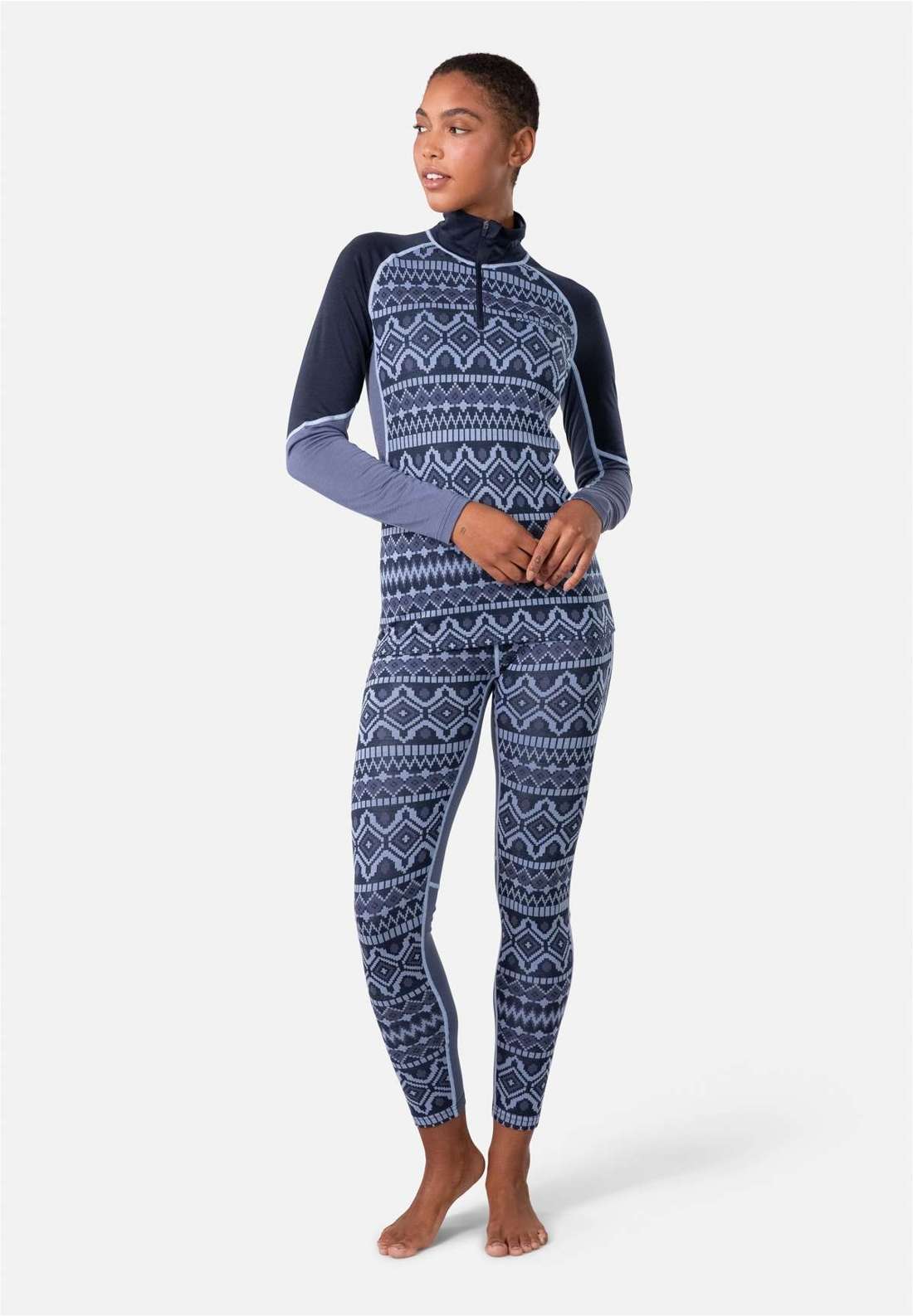 Функциональная рубашка с великолепным рисунком и плоскими швами. MALIA