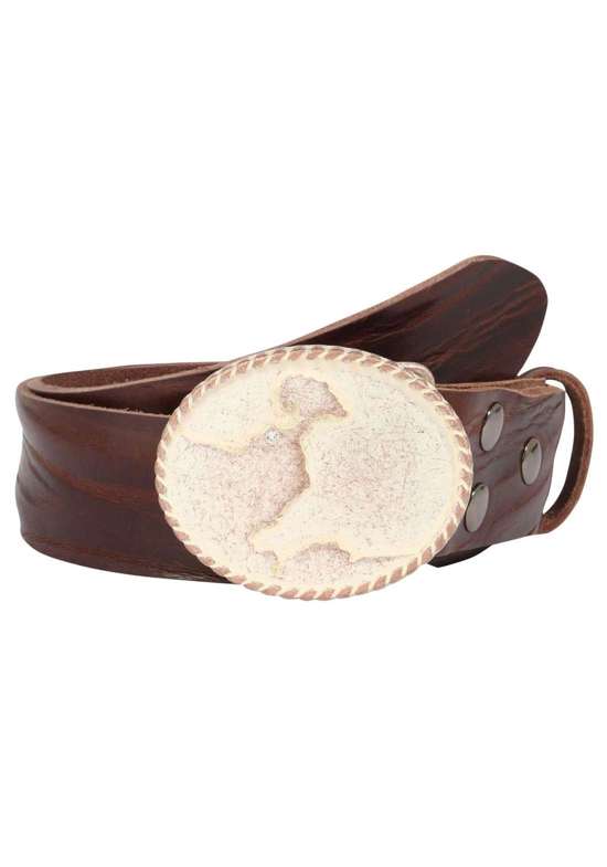 Кожаный ремень Heiligenhafen Rosé Mit Swarovski-Kristall Veredelt