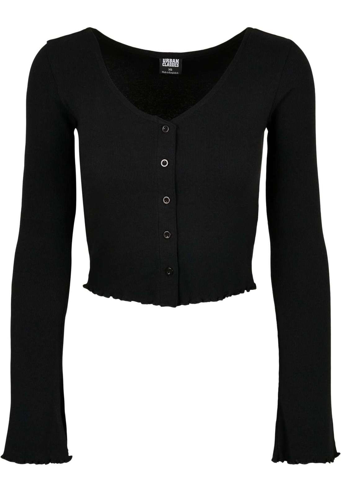 Рубашка с длинным рукавом Urban Classics Damen Ladies Cropped Rib Cardigan
