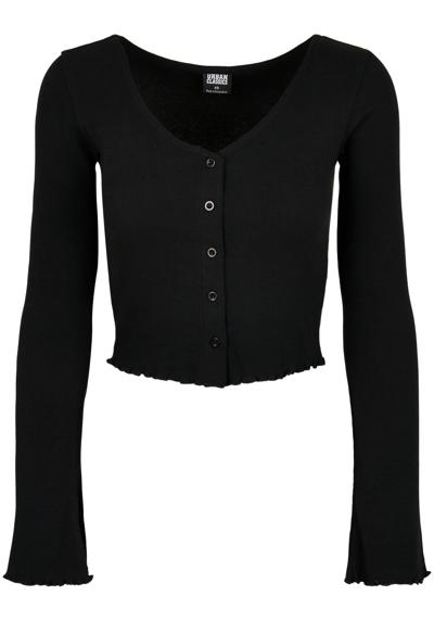 Рубашка с длинным рукавом Urban Classics Damen Ladies Cropped Rib Cardigan