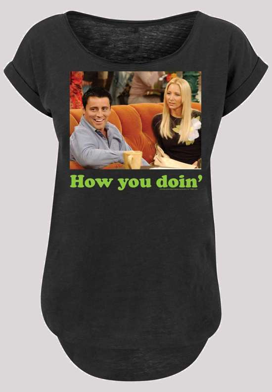 Рубашка с коротким рукавом Damen Friends How You Doin with Ladies Long Slub Tee