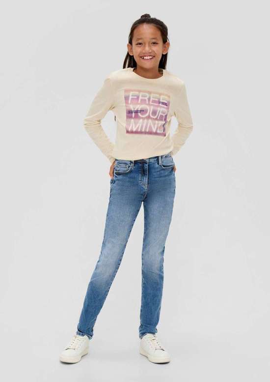 Джинсы обычного кроя с пятью карманами