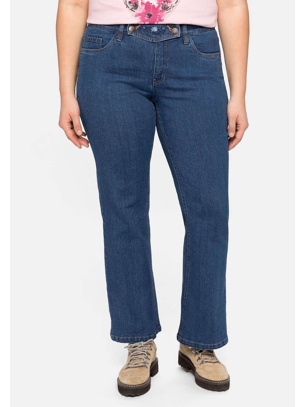 Джинсы Bootcut традиционного кроя со съемным нагрудником. Gro?e Gro?en
