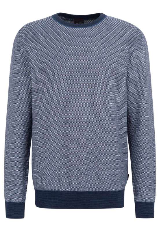 Свитер с круглым вырезом и структурированным узором