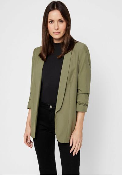 Блузка-пиджак с плиссированной деталью на рукаве