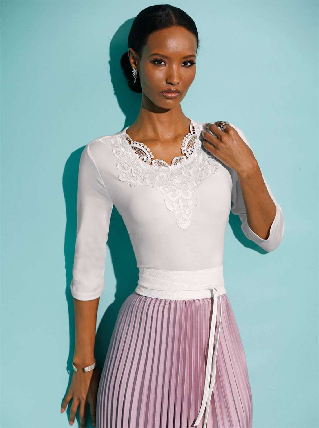 Кружевная рубашка Lyocell-Shirt