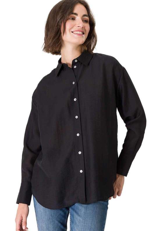 Рубашка-блузка zero Hemdbluse mit Knopfleiste