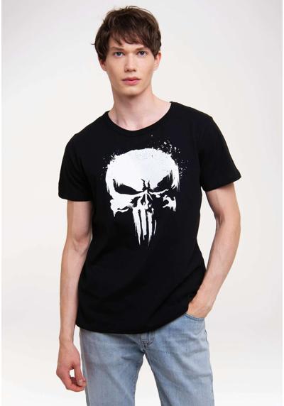Футболка с лицензионным принтом Marvel - Punisher TV Skull
