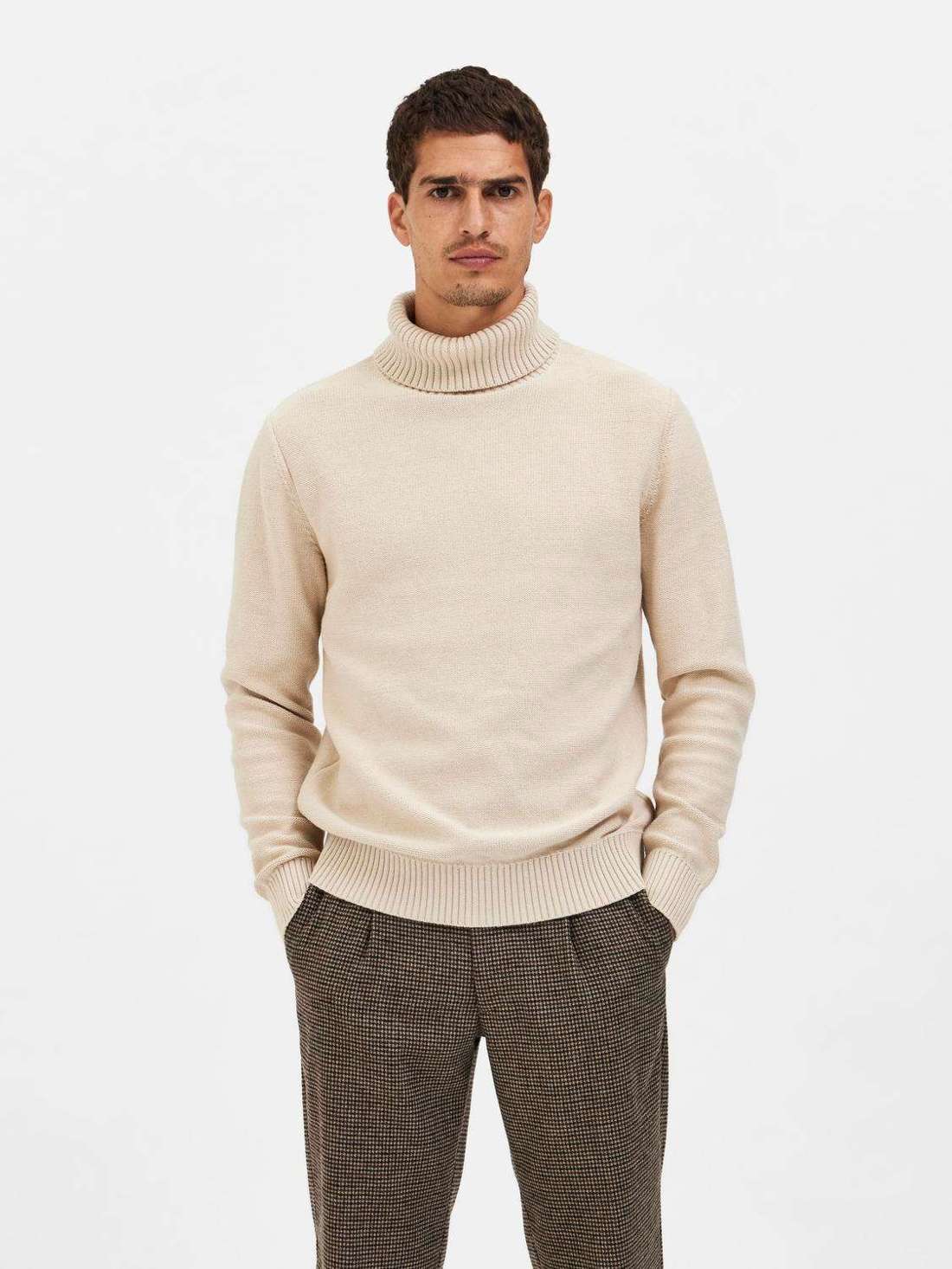 Свитер с высоким воротником SLHAXEL LS KNIT ROLL NECK NOOS