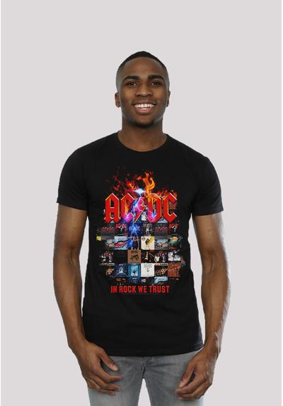 футболка ACDC In Rock We Trust Album Covers