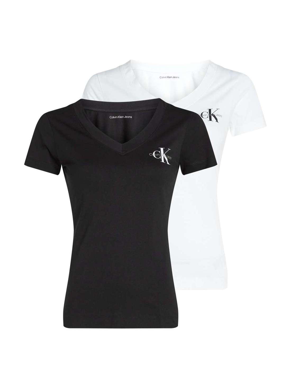 Рубашка с круглым вырезом и логотипом на груди 2-PACK MONOLOGO SLIM TEE
