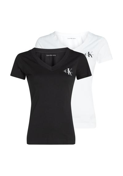 Рубашка с круглым вырезом и логотипом на груди 2-PACK MONOLOGO SLIM TEE