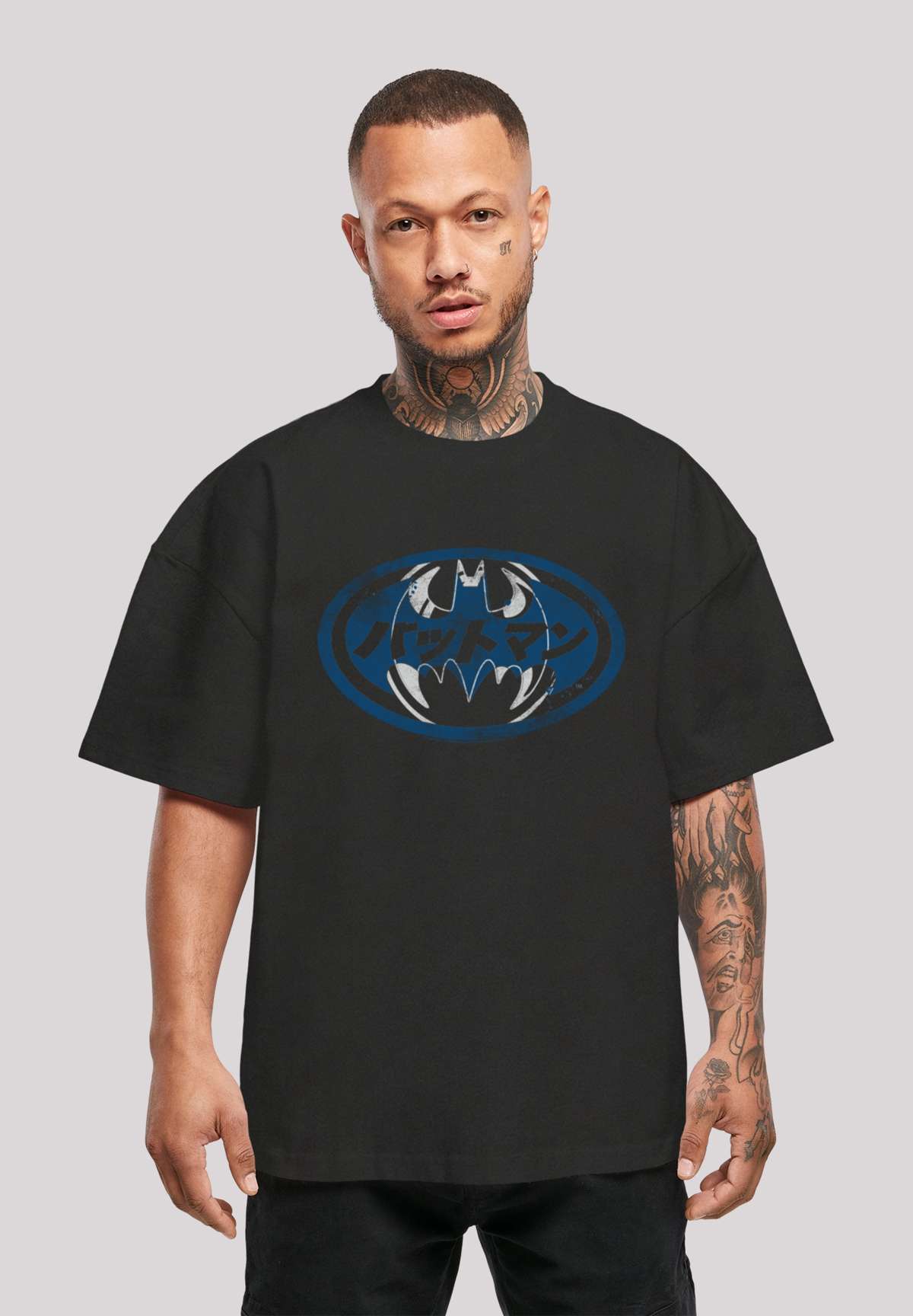 футболка DC Comics Batman Japanese Logo White